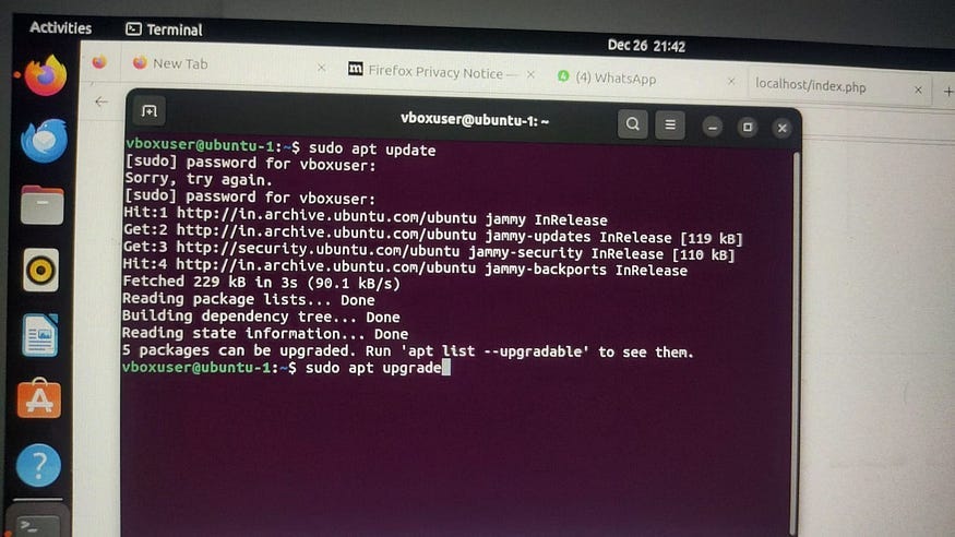 Ubuntu’da PHP Localhost Kurulumu