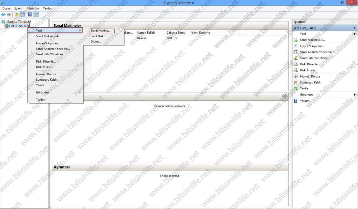 Hyper-V ile Sanal Makine Oluşturma