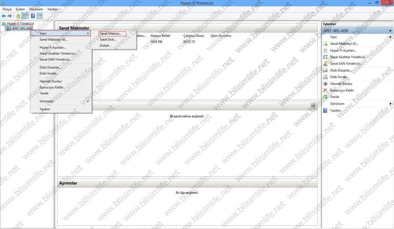 Hyper-V ile Sanal Makine Oluşturma