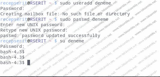 Linux’ta Kullanıcı İşlemleri