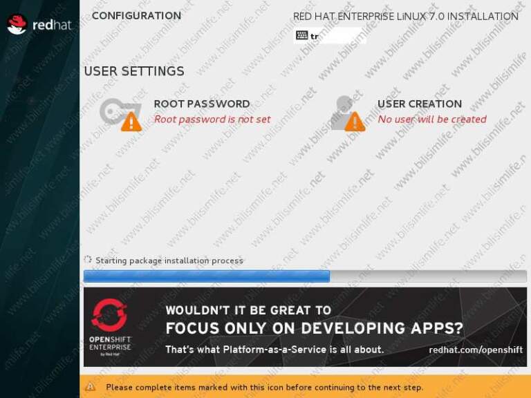 Red Hat Enterprise Linux 7 Kurulumu