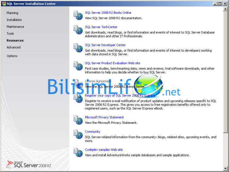 SQL Server 2008 R2 Kurulumu