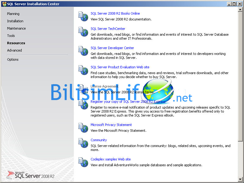 SQL Server 2008 R2 Kurulumu