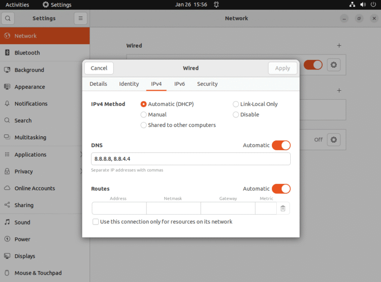 Ubuntu’da DNS Değiştirmek