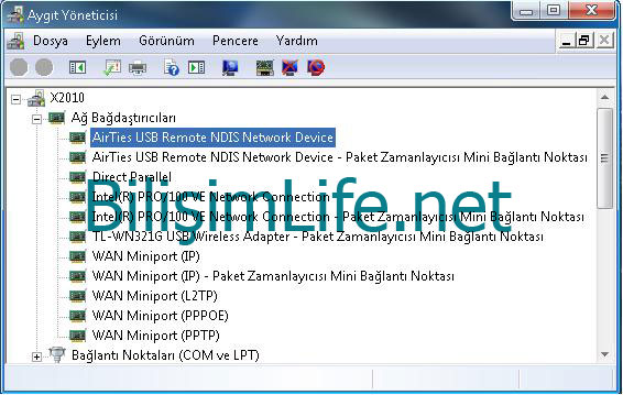 USB Kablosu ile İnternete Bağlanmak