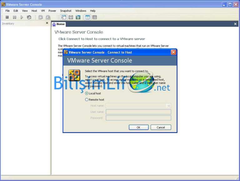 VMware Server’da Yeni Makine Oluşturmak