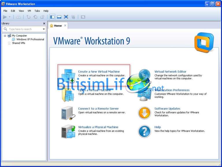 VMware Workstation 9’da Yeni Makine Oluşturmak