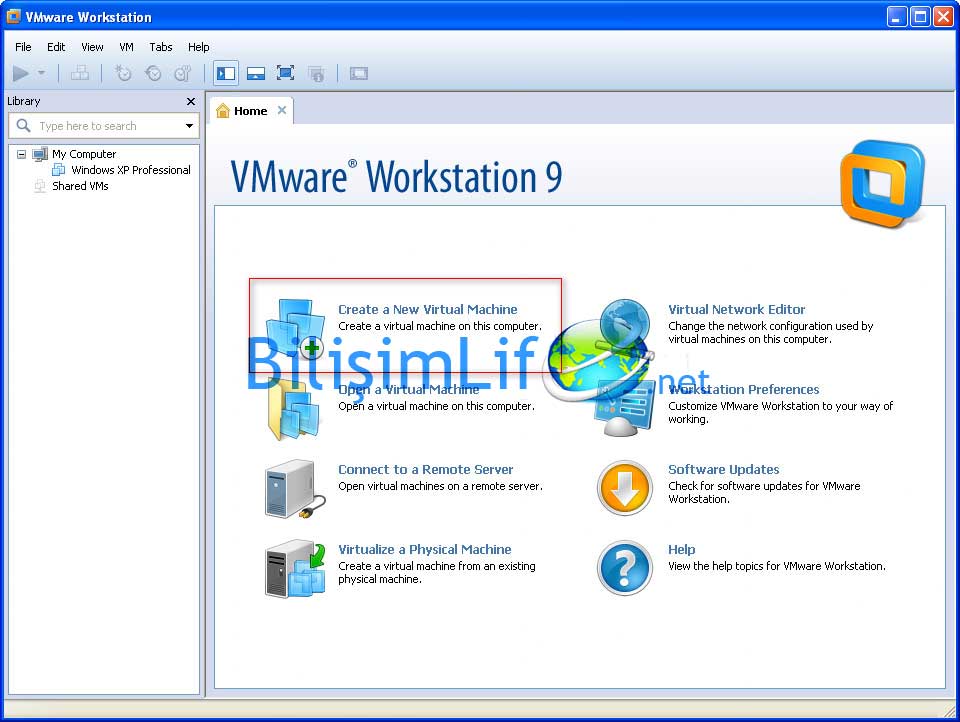 VMware Workstation 9’da Yeni Makine Oluşturmak