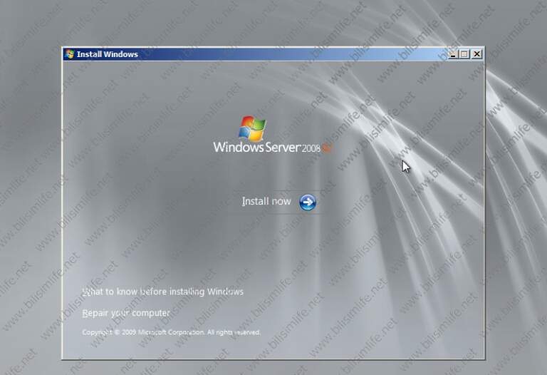 Windows Server 2008 R2 Kurulumu