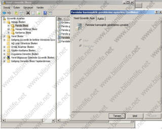 Windows Server 2008 R2’de Parola İlkesini Devre Dışı Bırakmak