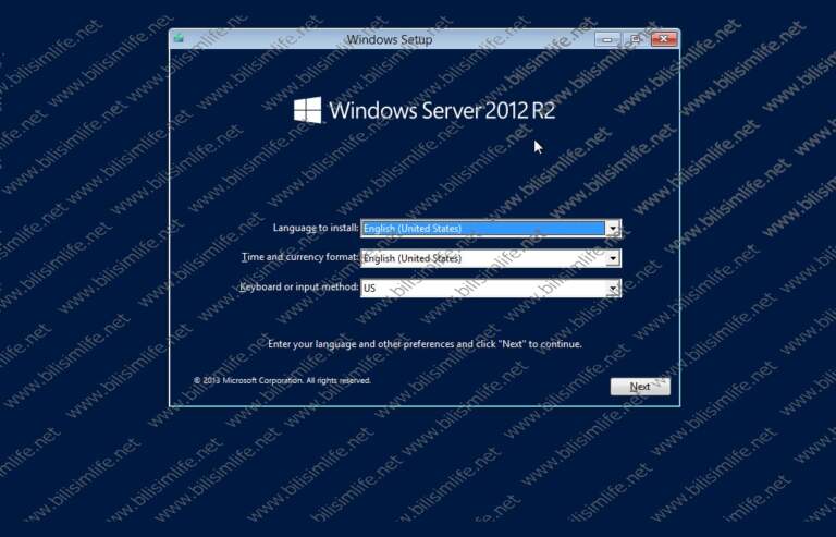 Windows Server 2012 R2 Essentials Kurulumu