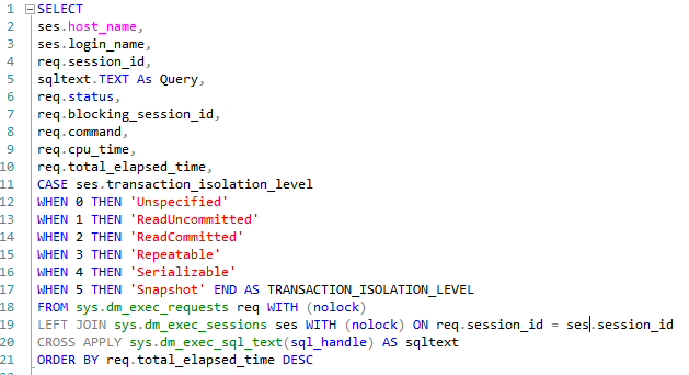 SQL Sorgusu Örnekleri