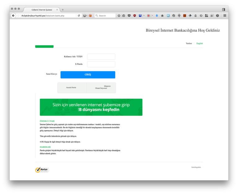 DenizBank İnternet Bankacılığına Trojan Bulaştı